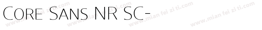 Core Sans NR SC字体转换